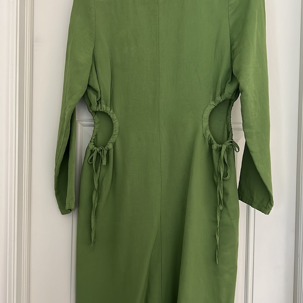 Zara Cut Out Linen Blend Dress - Gem Zara Cut Out Linen Blend Dress - Gem